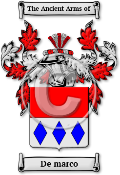 De marco Family Crest Download (jpg) Legacy Series - 150 DPI
